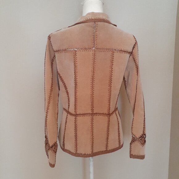 Carducci Suede and Crochet Jacket - Picture 5 of 15
